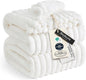 Bedsure GentleSoft Full Size Blanket for Bed - Cozy Soft Blankets for Women, Cute Large Fleece Throws for Girls, Off White, 84x90 Inches