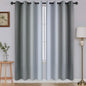SimpleHome Ombre Room Darkening Curtains for Living Room, Light Blocking Gradient Grey to Greyish White Thermal Insulated Grommet Window Curtains/Drapes for Bedroom, 2 Panels, 52x72 inches Length