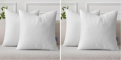 MIULEE Set of 2 Throw Pillow Inserts 20x20 Inches, Nowoven Decorative Pillow Inserts for Living Room (Pack of 2)
