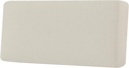 H.VERSAILTEX Super Stretch Individual Seat Cushion Covers Sofa Covers Couch Cushion Covers Slipcover Sets Thick Jacquard Textured Twill Fabric (1 Piece Sofa Cushion Cover, Natural)