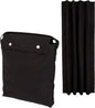 Amazon Basics Portable Blackout Curtain Shade with Suction Cups, Noise Reducing, Energy Saving, 50" W x 78"L, Black, 1-Pack