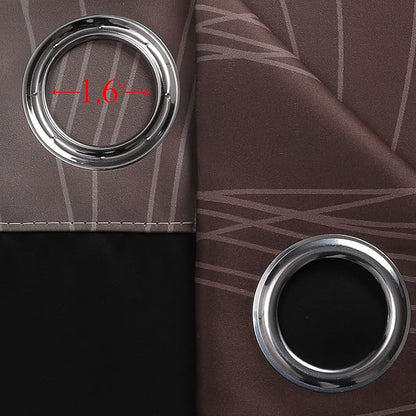 Estelar Textiler Teal and Brown Blackout Curtains for Bedroom, Thermal Insulated Drapes 108 Inches Long, Full Light Blocking Energy Saving Long Curtains for Living Room, 52Wx108L, 2 Panels