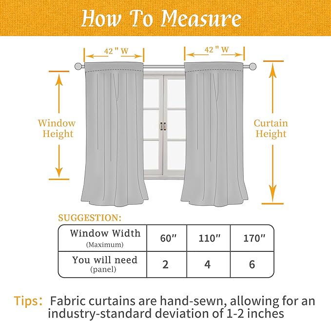 LAMIT Olive Green Linen Curtains 48 Inch for Short Windows, Soft Linen Textured Light Filtering Panels Farmhouse Boho Rod Pocket Drapes for Kitchen/Loft Room, 2 Panels, 42 x 48 Inch