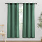 NICETOWN Olive Green Thick Linen Curtains 72" Length, Grommet Privacy Window Treatments Linen Weave with Light Penetration Vertical Drapes for Farmhouse/Home Office, W42 x L72, 2 Panels