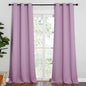 NICETOWN Room Darkening Drapes for Nursery - Light Blocking Curtain Panels for Bedroom Girl Room, Soft Fabric Window Treatment (Lilac, 42 inches Width by 95 inches Length, 1 Pair)