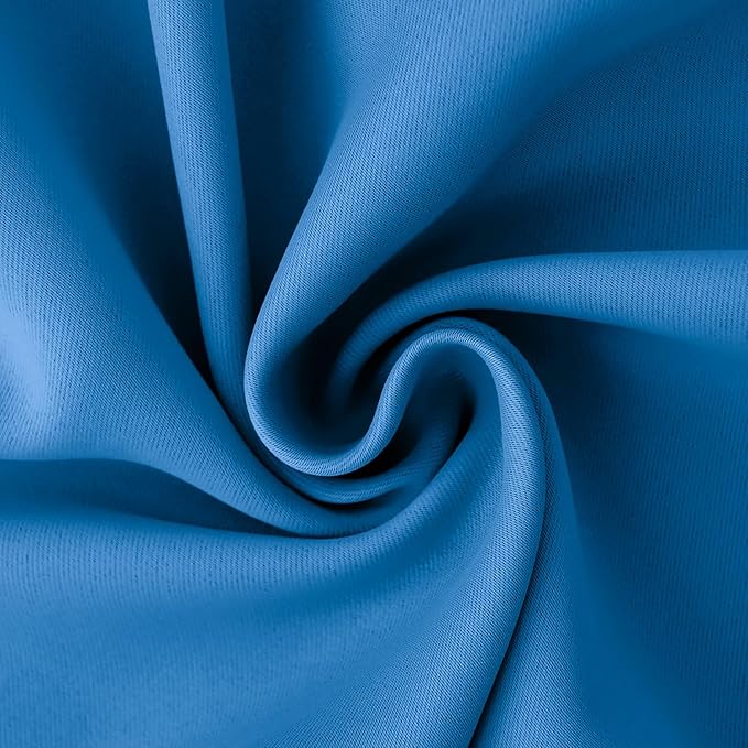 BGment Room Darkening Curtains 72 Inches Long - Grommet Thermal Insulated Drapes Window Treatment Curtains for Bedroom, 2 Panels, 42 x 72 Inch, Classic Blue