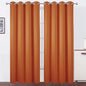LEMOMO Blackout Curtains 52 x 95 inch/Orange Curtains Set of 2 Panels/Thermal Insulated Room Darkening Bedroom Curtains
