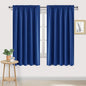 DWCN Blackout Curtains for Bedroom – Rod Pocket Thermal Insulated Noise Reducing Noise Reducing Drapes for Living Room, W 60 x L 63 Inch, 2 Panels, Classic Blue
