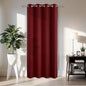 Joydeco Blackout Door Curtain for Doorway Privacy 78 Inches Long, Grommet Closet Curtain for Open Closet, Room Divider for Bedroom Living Room (Burgundy Red, 52Wx78L, 1 Panel)