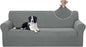 U-NICE HOME Stretch Couch Cover Sofa Cover Washable Sofa Slipcover Furniture Protector for 3 Cushion Couch Sofa Pet Friendly(Sofa, Grey)