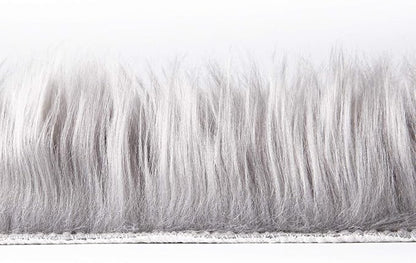 Ashler faux fur rug, Fluffy Shaggy Area Rug Ultra Soft 3 x 5 Feet Rectangle Fur Rug Grey Fuzzy Rug Machine Washable Shag Rug, Nursery Decor Throw Rugs for Bedroom, kids room, Living Room