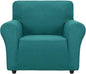 ZNSAYOTX Super Stretch Chair Slipcover Universal Sofa Chair Covers for Living Room Dogs Pet Furniture Protector Spandex Armchair Slipcovers with Anti Slip Foam Sticks (Peacock Teal, Chair)