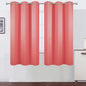 LEMOMO Coral Blackout Curtains 38 x 63 Inch Length/Set of 2 Curtain Panels/Thermal Insulated Room Darkening Blackout Curtains for Bedroom