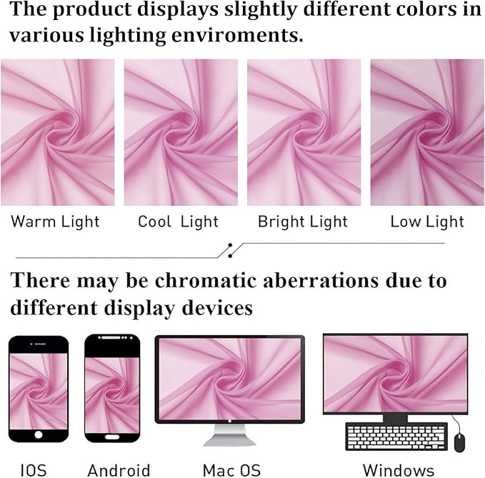 Lecloud Light Pink Sheer Curtains 36 Inch Length 2 Panels, Elegant Voile Cafe Short Curtain Tiers, Airy Breathable Gauzy Kitchen Curtains for Bedroom with Dual Rod Pocket, Each Panel 42 X 36 Inch