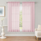 OWENIE Sheer Blush Curtains, Sheer Curtains 63 inch Length 2 Panels Set, Rod Pocket Voile Fimly Sheer Drapes for Living Room Bedroom, 2pcs, Blush, Each 59" W x 63" L