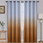 SimpleHome Ombre Room Darkening Curtains for Bedroom, Light Blocking Gradient Grey White to Burnt Orange Thermal Insulated Grommet Window Curtains/Drapes for Living Room,2 Panels, 52x84 inches Length