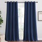 NICETOWN Navy Blackout Curtains 96" Long for Living Room, Thermal Insulated Window Treatment Light Reducing Room Darkening Drapes for Boys Kids Bedroom, Classroom, Apartment (55" W x 96” L, Set of 2)