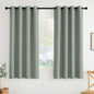 NICETOWN Room Darkening Draperies Curtains Panels, 2 Panels Sage Green W52 x L63