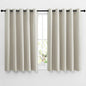 NICETOWN Blackout Natural Curtains for Bedroom - Window Treatment Thermal Insulated Grommet Drapes Room Darkening Energy Saving Sound Reducing for Basement, 2 Panels, W66 x L54