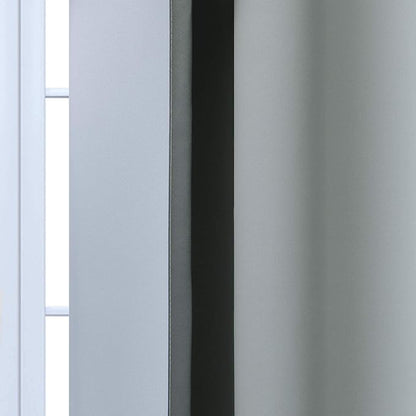 Yakamok Gray and Greyish White Thermal Insulated Grommet Light Blocking Window Drapes,Room Darkening Gradient Color Ombre Curtains for Bedroom (52W x 72L / 2 Panels, One Pair)