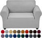 Joccun Stretch Chair Couch Cover,1-Piece Sofa Slipcover Spandex Jacquard Fabric Sofa Covers with Elastic Bottom,Washable Furniture Protector for Dogs,Cats,Kids(Armchair, Wide 35" - 55",Silver)