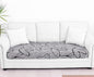 Smiry Printed Couch Cushion Covers, Stretch Soft Couch Covers for Sofa, Washable Non-Slip Sofa Slipcover Furniture Protector for Indoor and Outdoor (Large, Grey and Black)