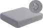 Water Repellent Couch Cushion Covers, High Stretch Sofa Cushion Slipcovers, Furniture Protector for Living Room, Washable Sofa Seat Slipcover, 1 Seater Settee (Chair Cushion, Light Gray)