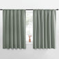 NICETOWN Window Curtains Blackout Drapes - Thermal Insulated Solid Rod Pocket Blackout Curtains/Draperies for Living Room (Sage Green, One Pair, 62 by 63-Inch)