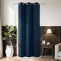 Joydeco Blackout Door Curtain for Doorway Privacy 80 Inches Long, Grommet Closet Curtain for Open Closet, Room Divider for Bedroom Living Room (Navy Blue, 32Wx80L, 1 Panel)