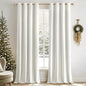 MIULEE Elegant Velvet Curtains Pure White Grommet Curtains Thermal Insulated Soundproof Room Darkening Blackout Curtains/Drapes for Girls & Ladys Living Room/Bedroom Decor 52 x 96 Inch 2 Panels