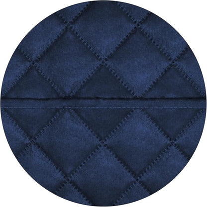 PureFit Reversible Quilted Sofa Cover, Water Resistant Slipcover Furniture Protector, Washable Couch Cover with Non Slip and Elastic Straps for Kids, Dogs, Pets (Oversized Loveseat, Navy/Navy)
