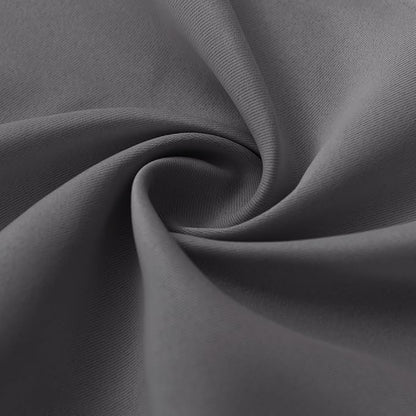 RYB HOME 2 Panels Blackout Doorway Curtains, Thermal Insulated Privacy Rod Pocket Easy Installation Drapes for Living Room Bedroom Dining Room, Width 34 by Length 80, Grey