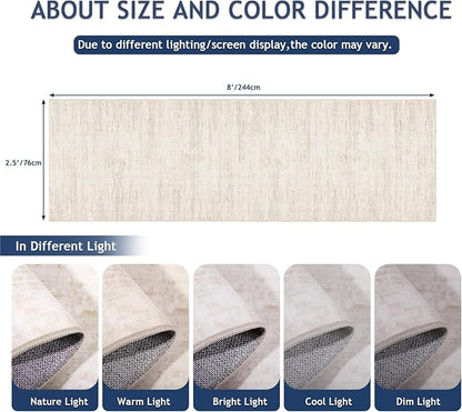 Kitchen Runner Rug 2.5x8 Runners for Hallways，Abstract Washable Runner Rugs Non-Slip Backing Rug Runner, Stain Resistant 8ft Runner Rug,Soft Floor Carpet Rugs for Bedroom，Laundry Room
