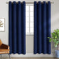 BGment Blackout Curtains for Bedroom - Grommet Thermal Insulated Room Darkening Curtains for Living Room, Set of 2 Panels, Each 46 x 84 Inch, Navy Blue