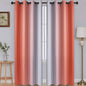 SimpleHome Ombre Room Darkening Curtains for Living Room, Light Blocking Gradient Coral to Greyish White Thermal Insulated Grommet Window Curtains/Drapes for Bedroom, 2 Panels, 52x84 inches Length