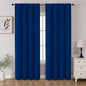 CUCRAF Royal Blue Blackout Curtains 108 inch Length 2 Panels Set, Rod Pocket Room Darkening Drapes for Bedroom Living Room, Insulated Thermal Light Blocking Window Curtain (W52 x L108 Inch)