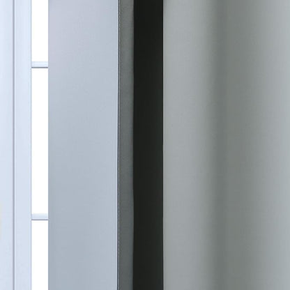 Yakamok 84 Inch Length Gray and Greyish White Gradient Color Ombre Curtains for Bedroom, Room Darkening Thermal Insulated Grommet Window Drapes for Living Room (2 Panels, 70x84 Inch)