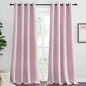 NICETOWN Baby Pink Blackout Curtains 120 inches Length for Living Room, 2 Panels, 55" Wide, Thermal Insulated Long Drapes for Large Window