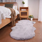 Ghouse Soft Faux Sheepskin Fur Rug Runner Rug 2x6 Grey Fluffy Bedside Plush Shag Nursery Carpet Area Rugs for Living Room Bedroom Playing Room Decor