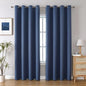 ChrisDowa Blackout Curtains 120 Inches Long 2 Panels Set for Living Room, Grommet Thermal Insulated Room Darkening Curtains for Bedroom (Stone Blue, 52 x 120 Inch)