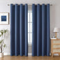 ChrisDowa Grommet Blackout Curtains for Bedroom and Living Room - 2 Panels Set Thermal Insulated Room Darkening Curtains (Stone Blue, 52W x 95L)