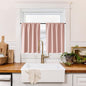RYB HOME 100% Blackout Bathroom Curtains Over Sink 30 inches Long, Heat & UV Blocking Total Room Darkening Noise Reducing Curtains for Basement RV Campers, Peach Pink, 2 Panels Set