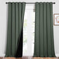 NICETOWN Full Shading Curtains for Windows, Super Heavy-Duty Black Lined Blackout Curtains for Bedroom, Privacy Assured Window Treatment (Dark Mallard, Pack of 2, 62 inches W x 95 inches L)