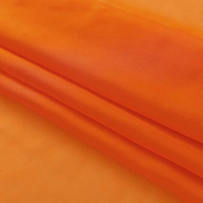 SpaceDresser Orange Sheer Curtains 4 Panels Rod Pocket Semi-Sheer Curtain 96 Inches Long Light Filtering Voile Window Drapes for Bedroom Living Room Kitchen, Each 52W x 96L