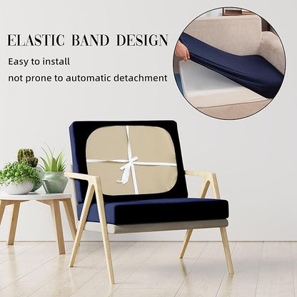 Outdoor Cushion Covers Set,12PCS Patio Furniture Couch Seat Slipcovers, Replacement for Sofa Sectional Chair(Cover，Only)