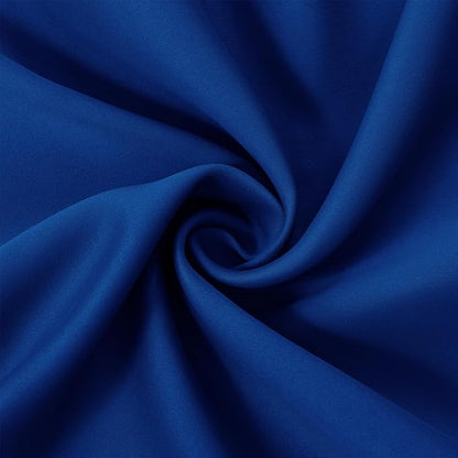 LEMOMO Blackout Curtains 40 x 63 inch/Royal Blue Curtains Set of 2 Panels/Thermal Insulated Room Darkening Bedroom Curtains