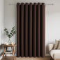 Joydeco Blackout Patio Sliding Door Curtains 84 Inches Long, Grommet Privacy Room Divider Curtains, Extra Wide Thermal Blackout Drapes for Bedroom Living Room (Chocolate, 100Wx84L, 1 Panel)