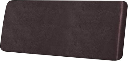 Leather Look Couch Cushion Covers Sofa Seat Slipcovers Sets Couches Furniture Protector for Sectional Armchair Loveseat Pets Kids Stretch Spandex Fabric (1 Cushion XL Sofa, Chocolate)