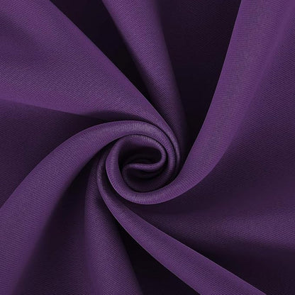 NICETOWN Blackout Window Curtains 60 inch Length 2 Panels, 34 x 60 Inch, Royal Purple, Grommet Top Room Darkening Thermal Insulated Solid Vertical Drapes for Bedroom/Kid Room