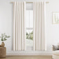 Guken Ivory 100% Blackout Linen Curtains 72 Inch Length 2 Panels Set for Living Room Bedroom Back Tab Thermal Insulated Black Out Drapes Room Darkening Window Curtains 40 Wide